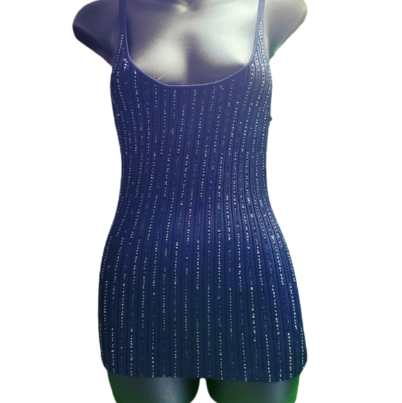 GAP SEQUINS SPAGHETTI STRAP KNIT TANK TOP - Picture 2 of 5